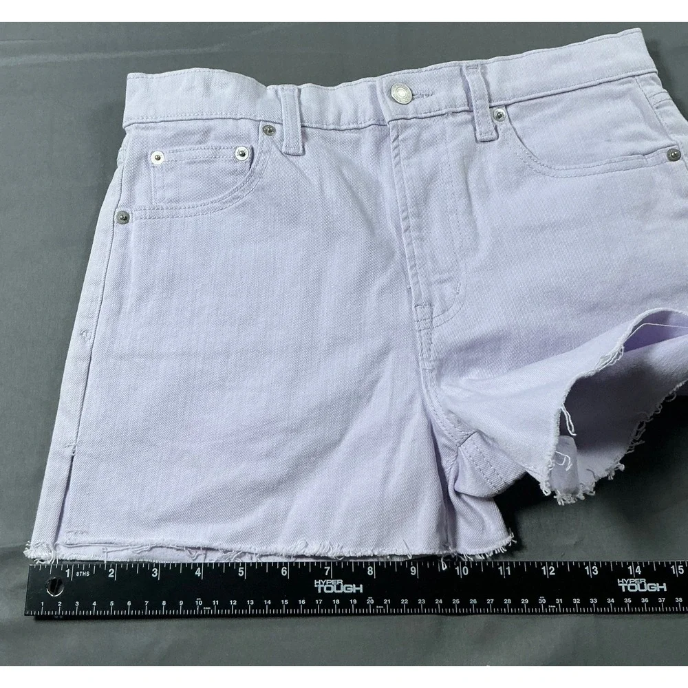 Gap Denim Womens High Rise 3 Inch Short Lavender Purple Stretch Size 29 NWT